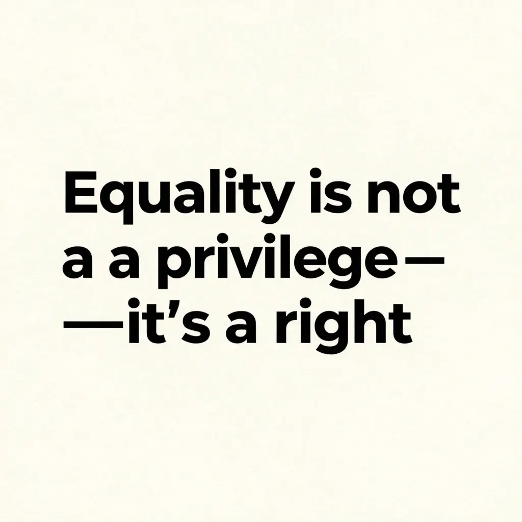 gender equality slogans