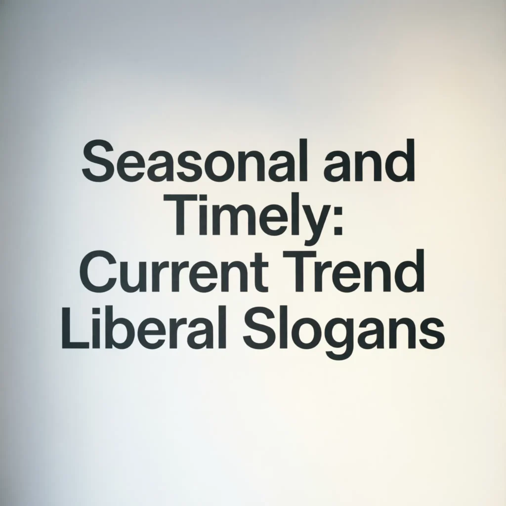 liberal slogans