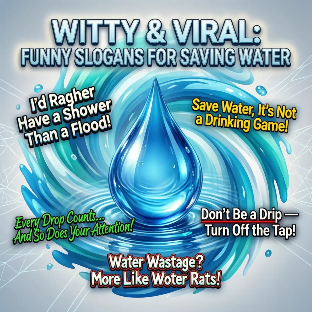 slogans for saving water