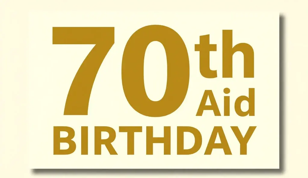 70th birthday slogans