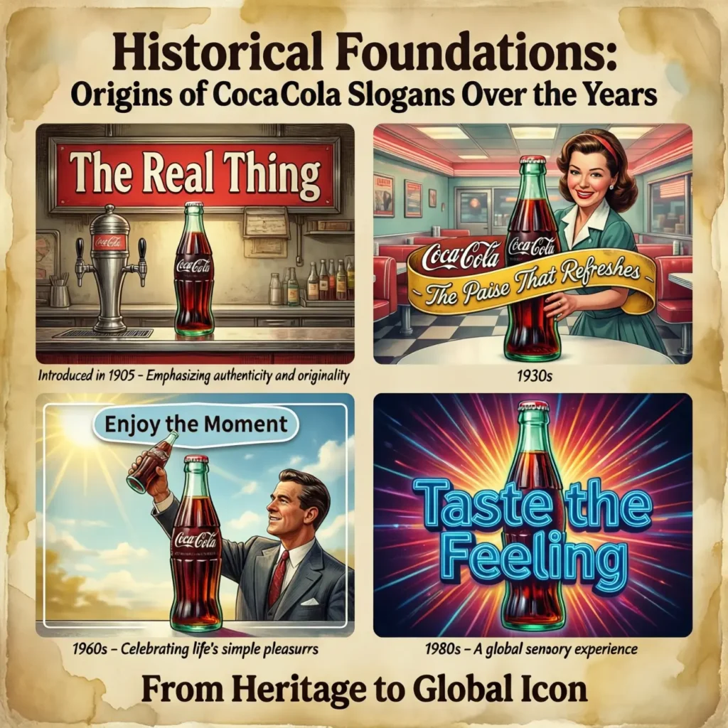 coca-cola slogans over the years