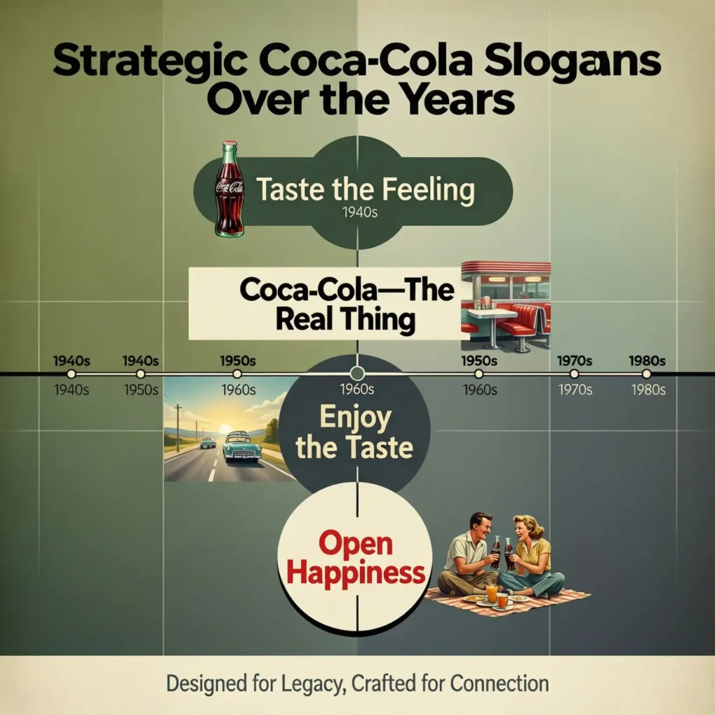 coca-cola slogans over the years