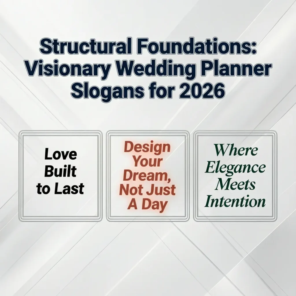 wedding planner slogans