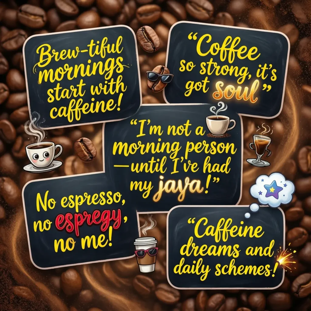 coffee slogans that rhyme