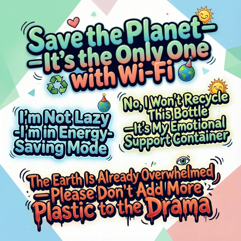 environment slogans