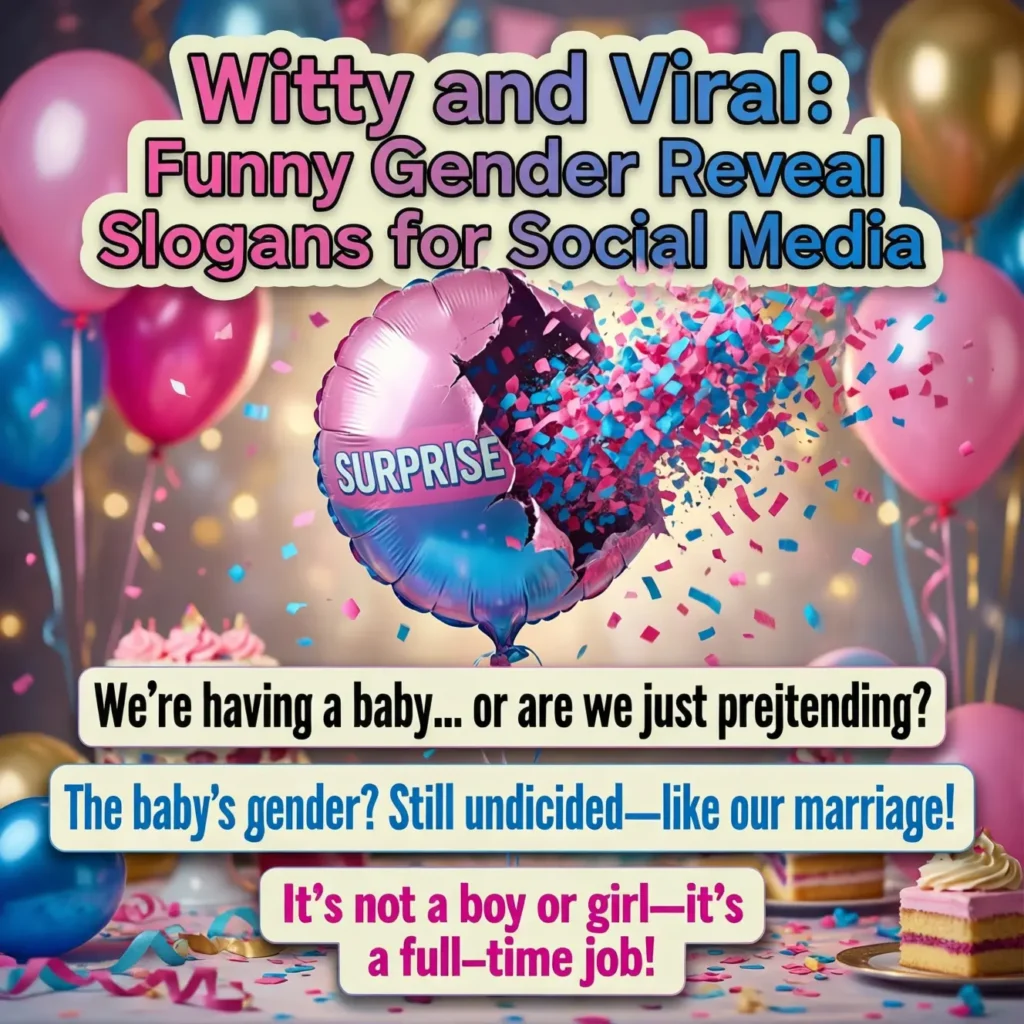 gender reveal slogans