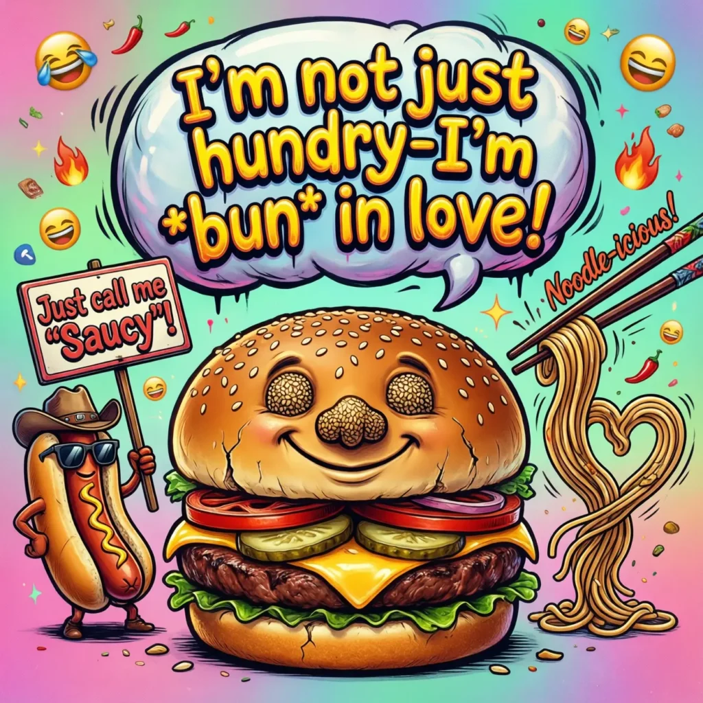 Witty and Viral: Funny Popular Food Slogans for Social Media