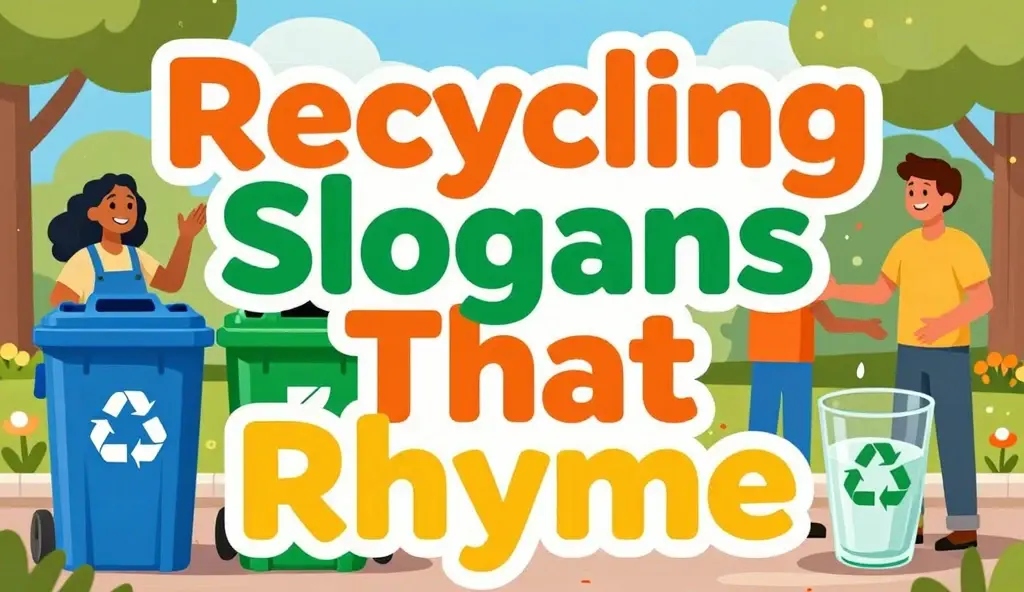 recycling slogans that rhyme