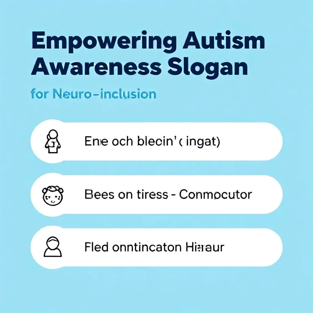 autism awareness slogans