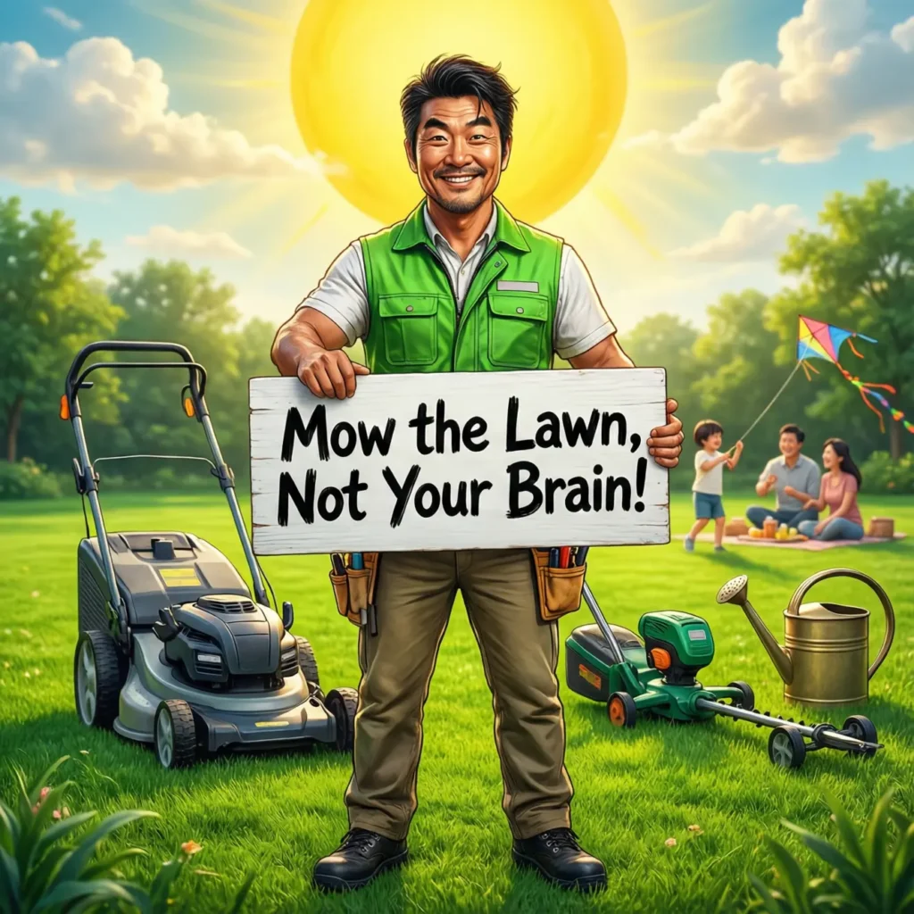 catchy lawn care slogans