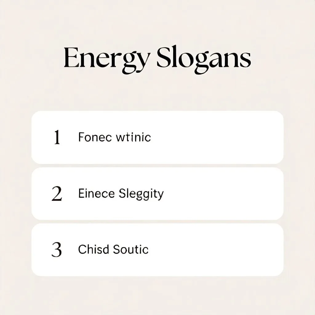 energy slogans