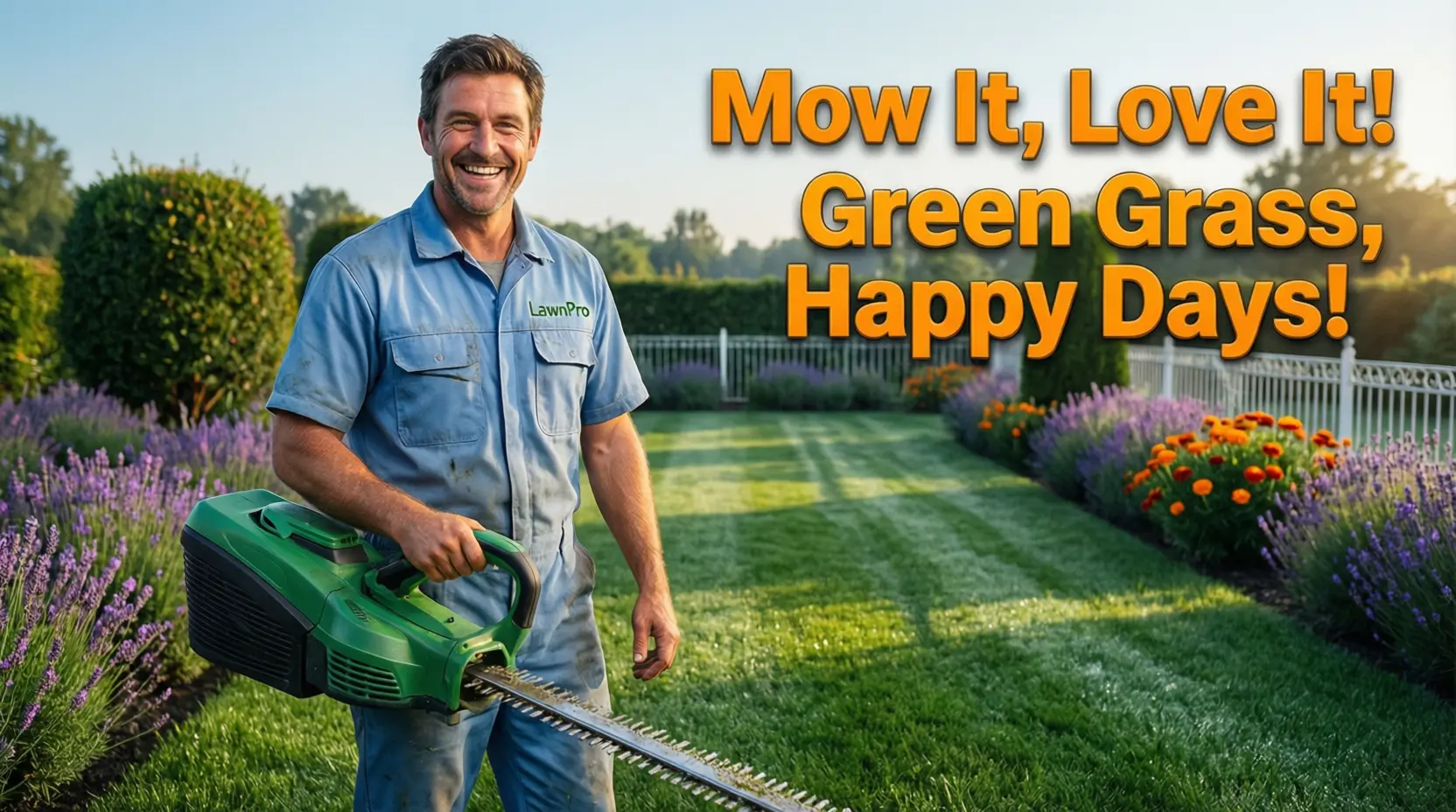 catchy lawn care slogans