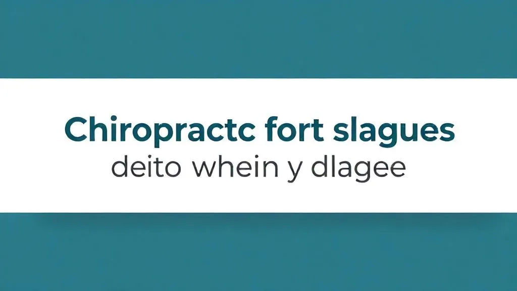 chiropractic slogans