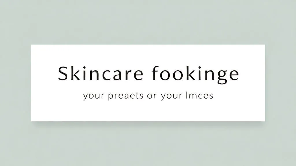 skincare slogans