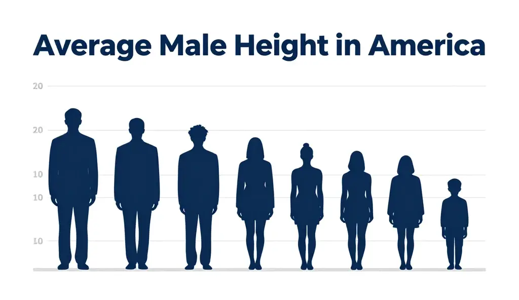 average male height in america