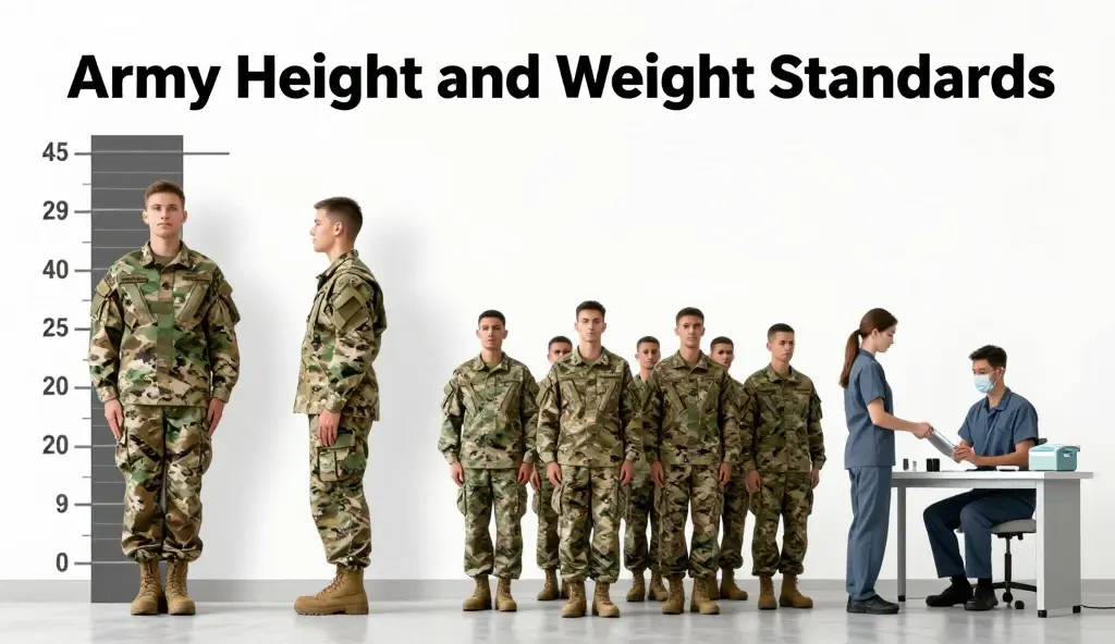 army height and weight standards