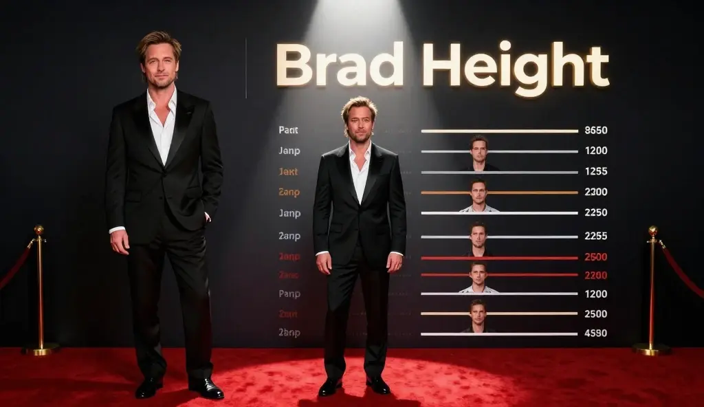brad pitt height