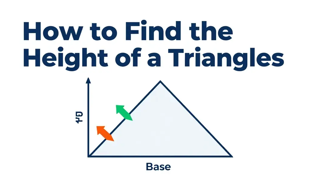 how to find the height of a triangle