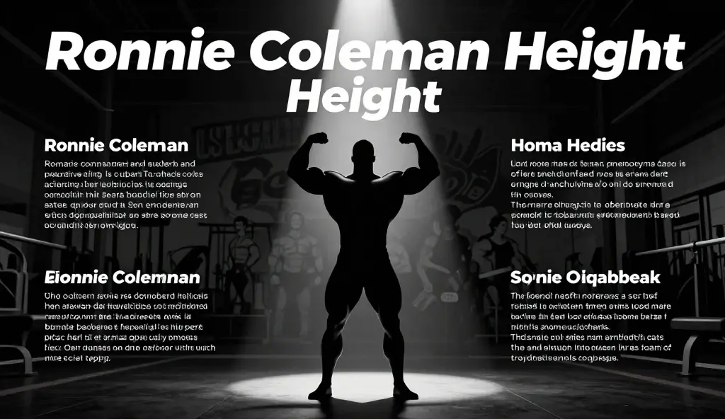 ronnie coleman height